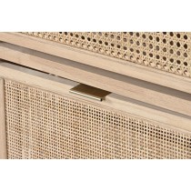 Schuhschrank Home ESPRIT Gold natürlich Rattan Tannenholz Tropical 70 x 29 x 115 cm