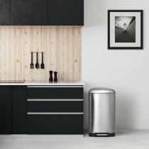 Seau à déchets avec pédale Kitchen move GREENWICH Acier inoxydable (40 L)