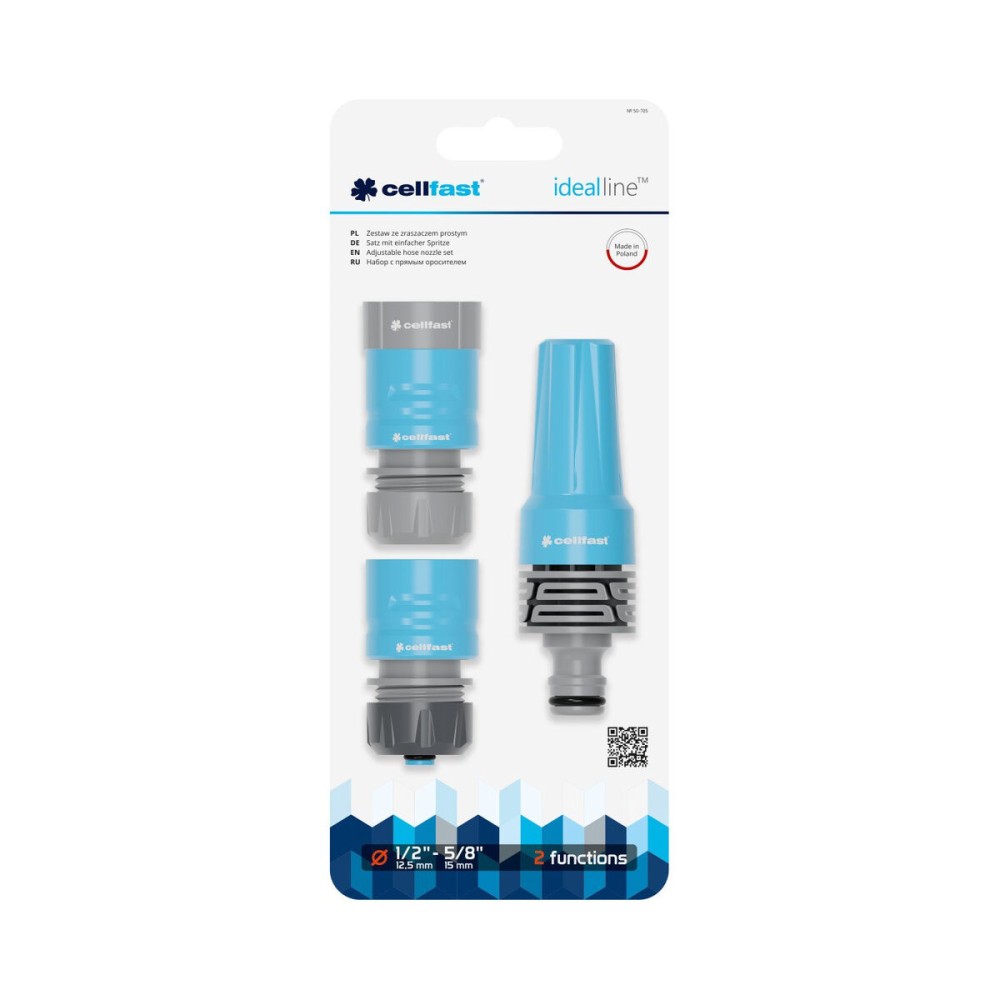 Schlauchzubehör-Set Cellfast Ideal 3/4" Ø 15 mm 3 Stücke