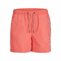 Men’s Bathing Costume Jack & Jones Double Logo Coral