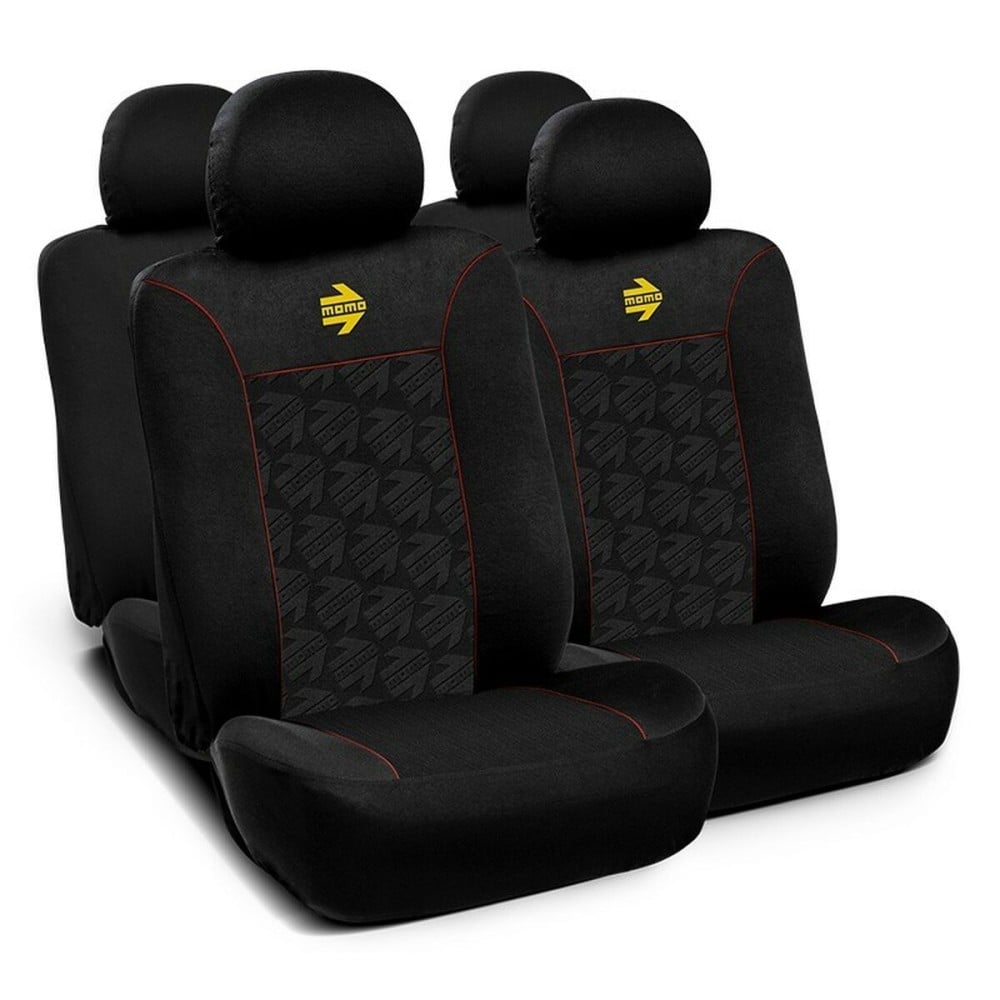 Car Seat Covers MOMO MOMLSC050BR Black Red 11 Pieces