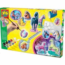 Satz mit formbarer Knetmasse SES Creative Molding and painting - Fantasy horses