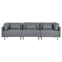 Canapé chaise longue DKD Home Decor Gris Métal Moderne 276 x 152,5 x 84 cm