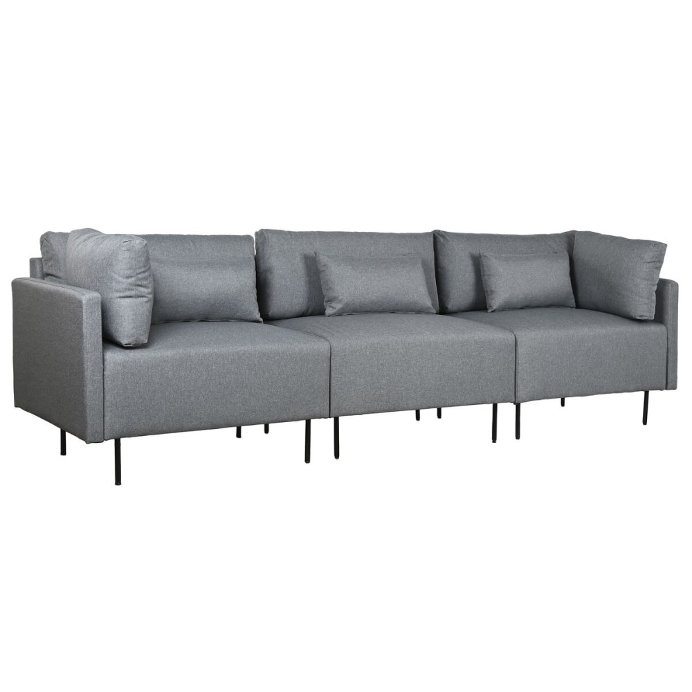 Canapé chaise longue DKD Home Decor Gris Métal Moderne 276 x 152,5 x 84 cm