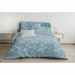 Parure de couette HOME LINGE PASSION Bleu 240 x 260 cm 3 Pièces