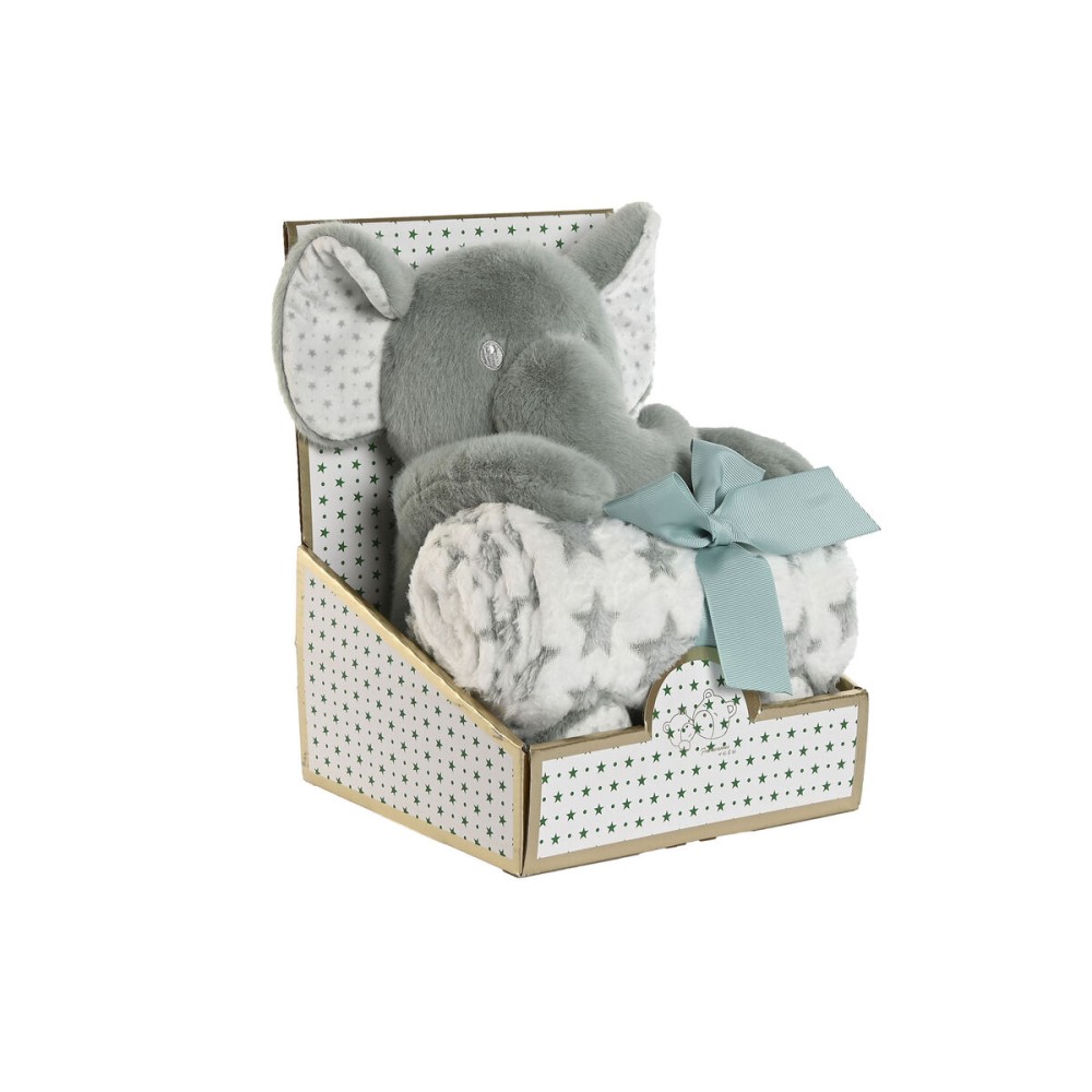 Coffret Bébé Home ESPRIT Bleu Vert Rose Polyester (3 Unités)