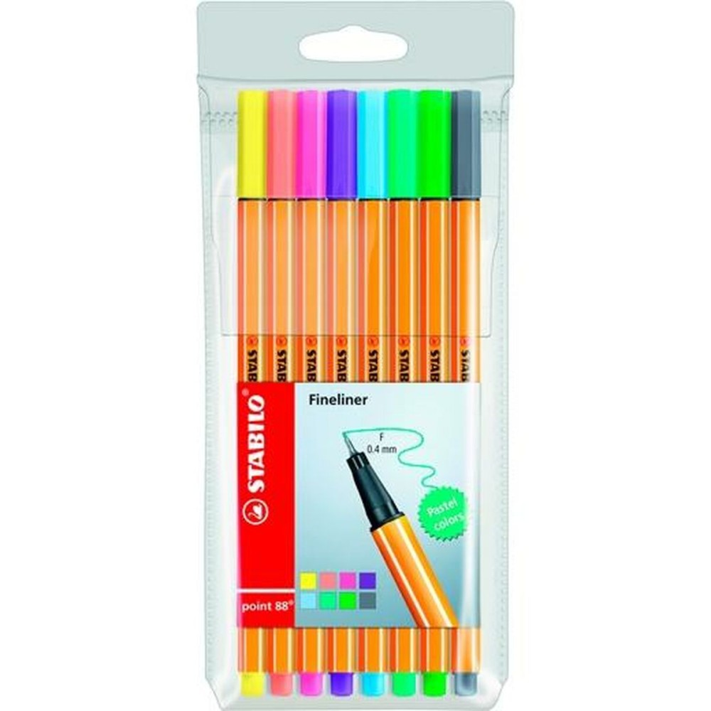 Set of Felt Tip Pens Stabilo Point 88 Multicolour (10 Units)