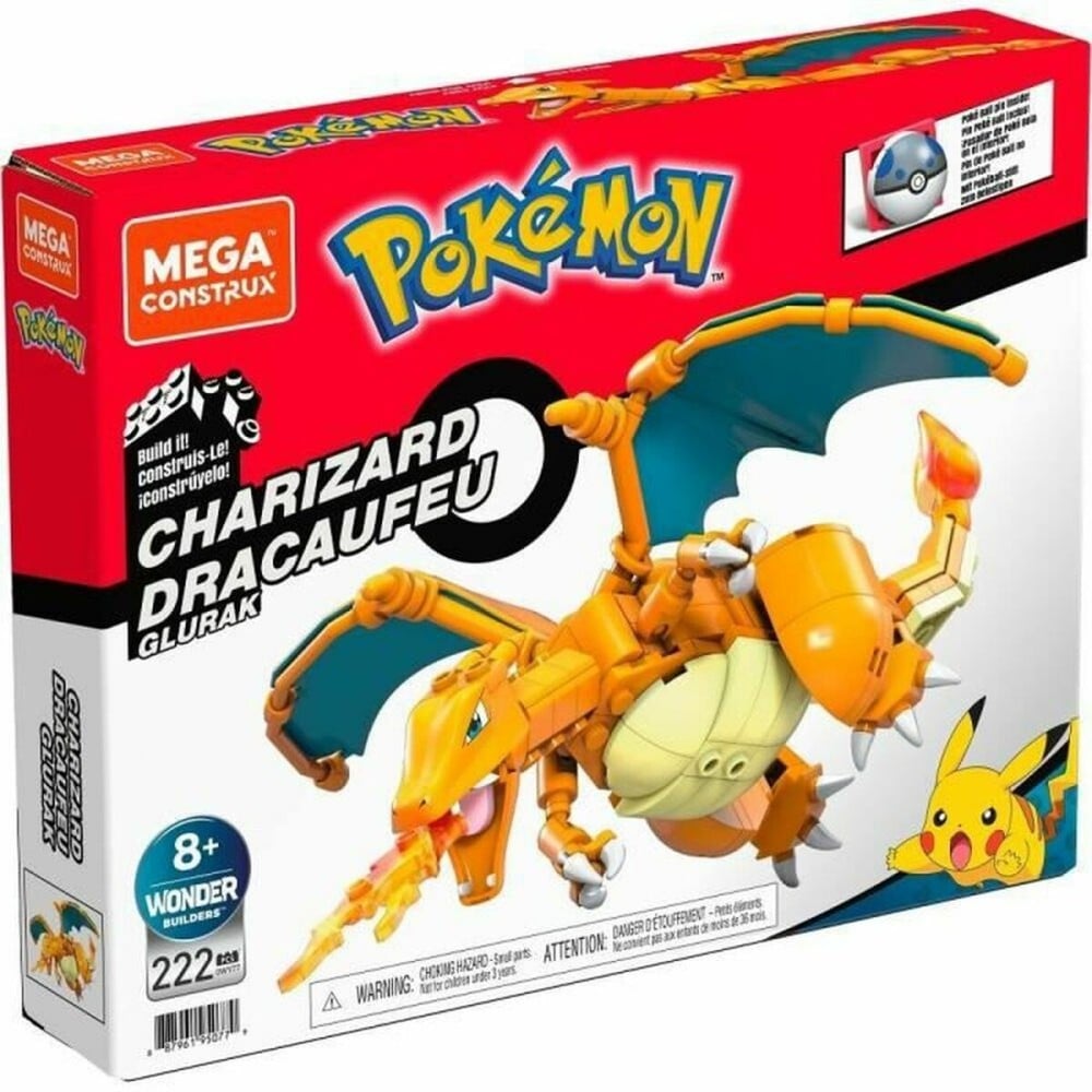 Playset Mega Construx Pokemon Dacofeu to build 210 Pièces