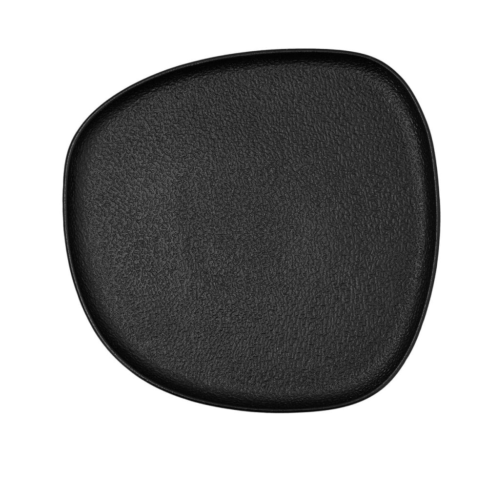 Assiette plate Bidasoa Fosil Noir Céramique Carré 26,3 x 25,5 x 2,4 cm (6 Unités)