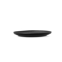 Flat Plate Bidasoa Fosil Black Ceramic 21,3 x 21,2 x 2,2 cm (8 Units)