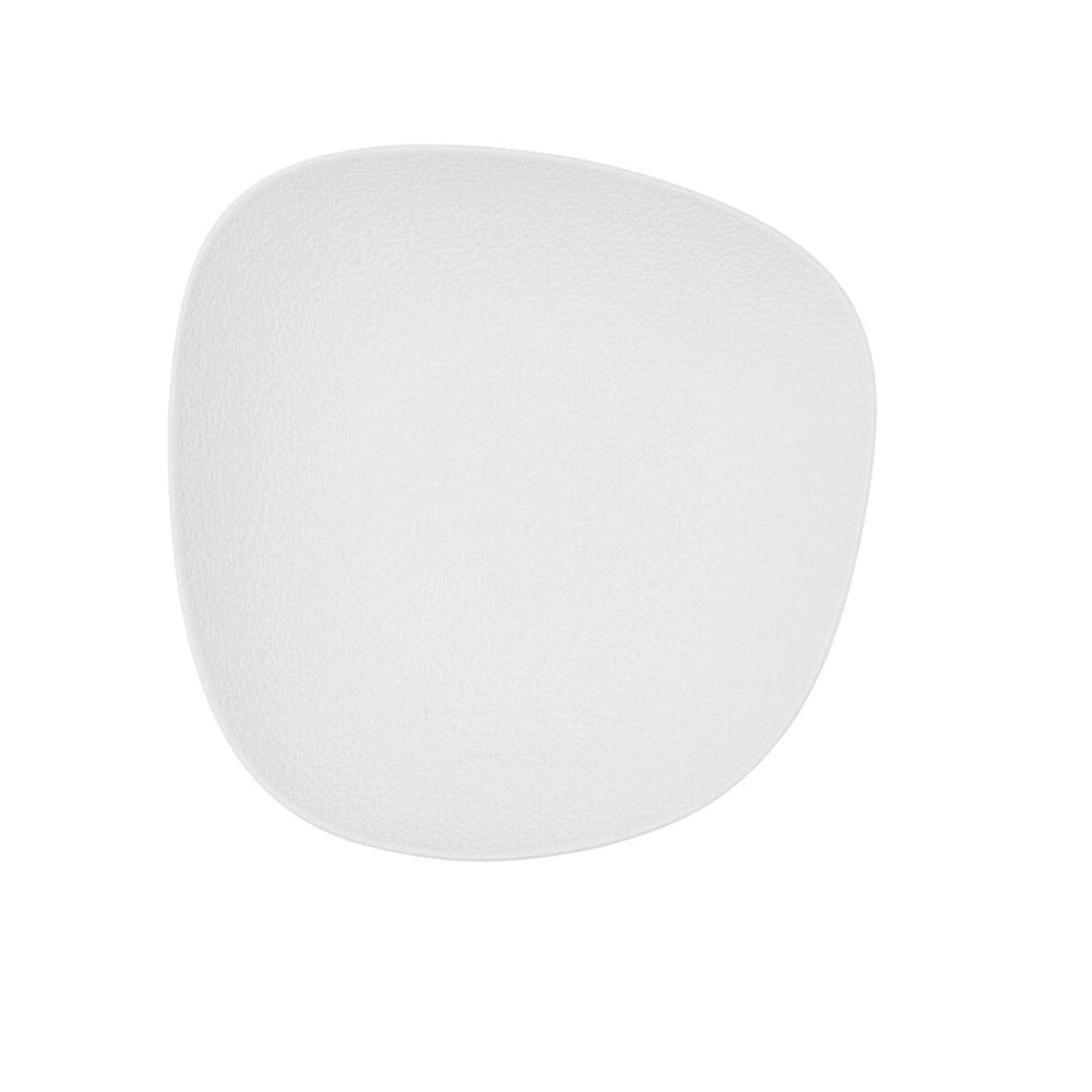 Assiette creuse Bidasoa Fosil Blanc Céramique Carré 21,9 x 21,7 x 4,8 cm (6 Unités)