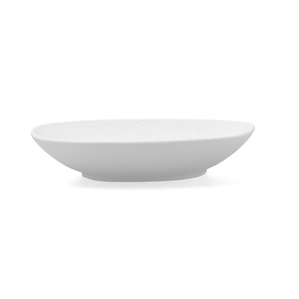 Assiette creuse Bidasoa Fosil Blanc Céramique Carré 21,9 x 21,7 x 4,8 cm (6 Unités)