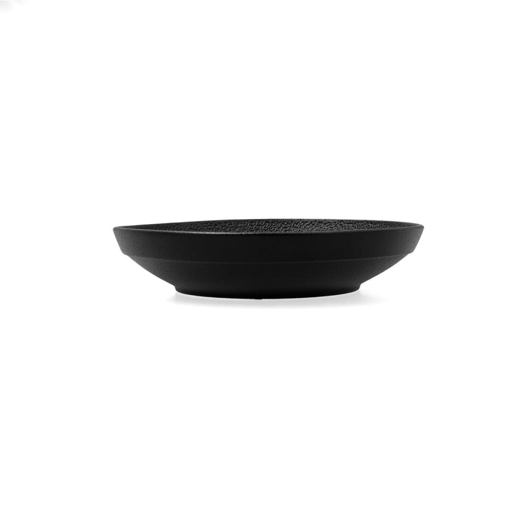 Assiette creuse Bidasoa Fosil Blanc Noir Céramique 21 x 21 x 4,7 cm (6 Unités)