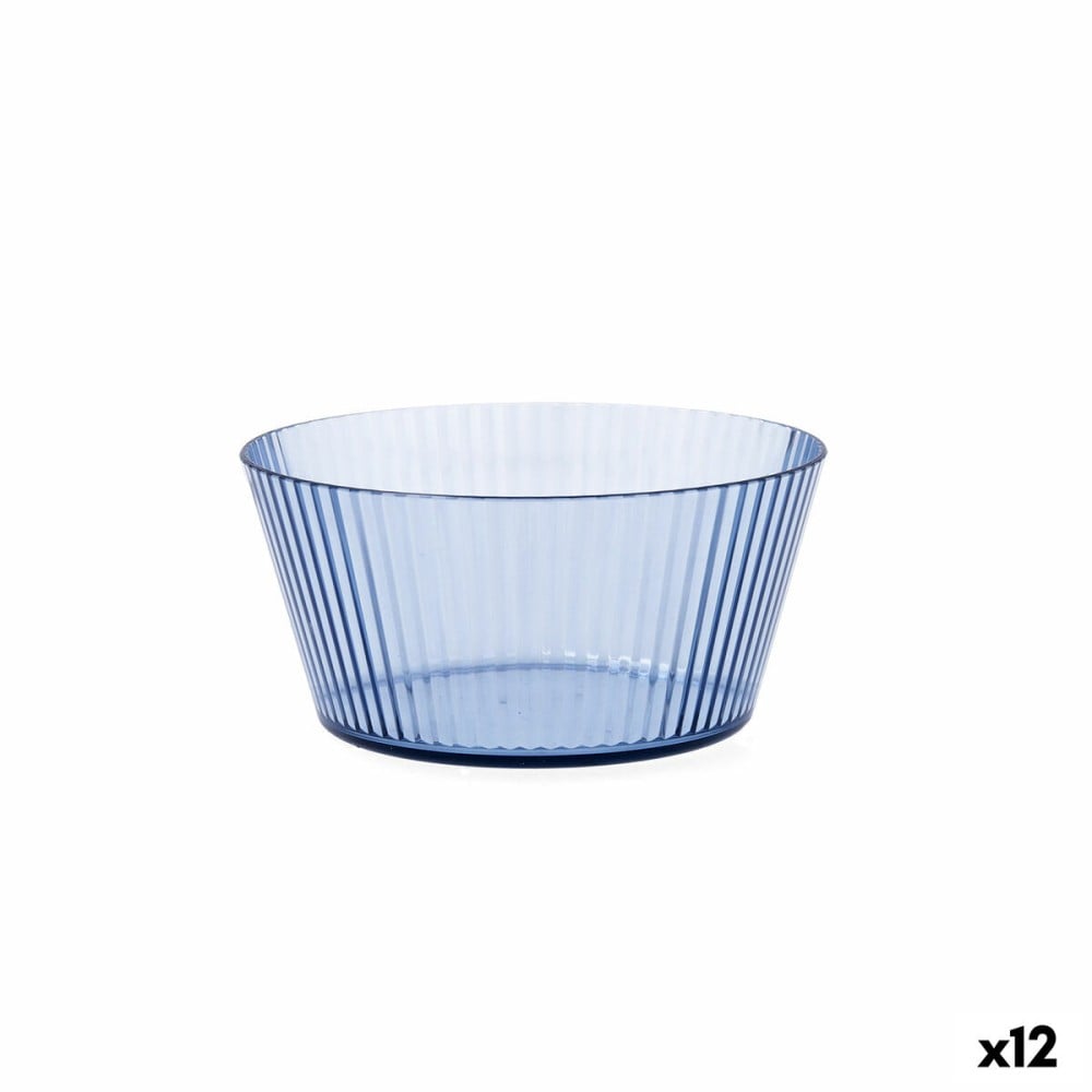 Bol Quid Sunset Bleu Plastique 15 cm (12 Unités)