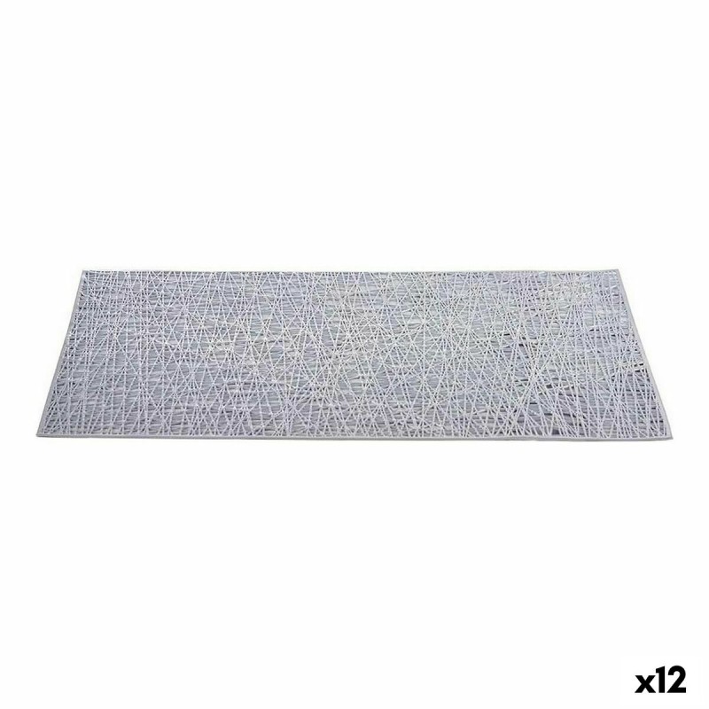 Dessous de plat Kinvara AR2103275 Argenté Plastique 45 x 0,01 x 30 cm (12 Unités)