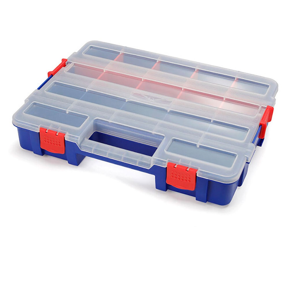 Box with compartments Workpro polypropylene 38,2 x 30 x 6,2 cm 18 Compartments