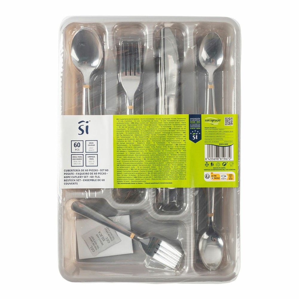 Stainless Steel Cutlery Set San Ignacio BGEU-5889 Stainless steel