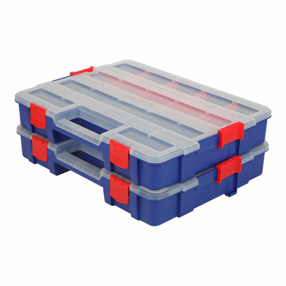 Box with compartments Workpro polypropylene 38,2 x 30 x 6,2 cm 18 Compartments