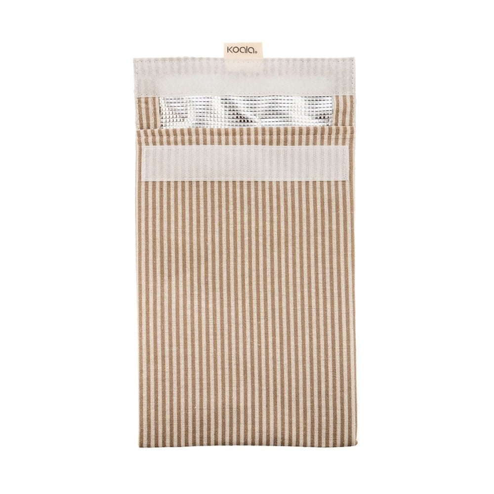 Porte-Goûters Koala Eco Friendly Beige Textile 26 x 17,5 cm A rayures (12 Unités)