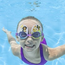 Bestway Lunettes de natation pour enfants Bande de silicone Princesses +3 ans Piscine et Plage 09115