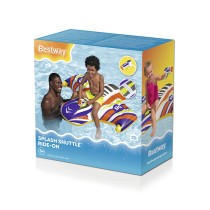 Bestway Figure Gonflable Navire Spatial avec Poignée avec Pistolet à Eau 117x107cm +3 Ans Plage et Piscine 41503