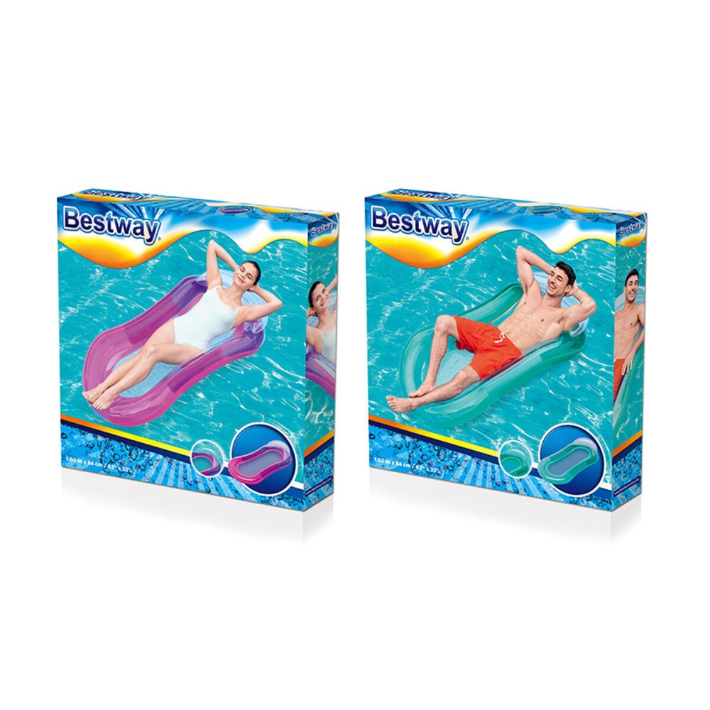 Inflatable Pool Chair Bestway Aqua 160 x 84 cm 74 x 153 x 28 cm