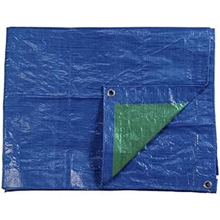 Auvent EDM 74992 Bleu Vert 90 g/m² 4 x 5 m Double face