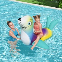 Bestway Figurine Gonflable Phoque avec Poignées 157x114 cm +3 Ans Plage et Piscine 41479