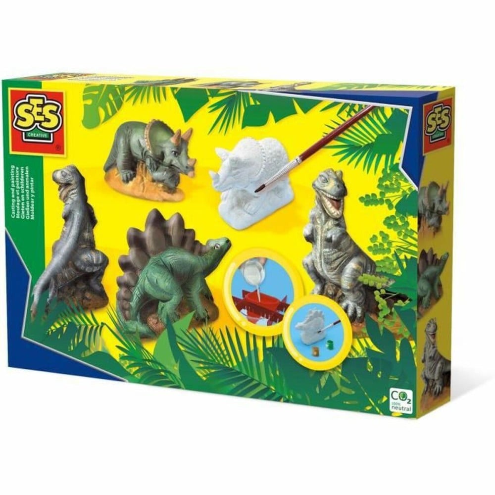 Modelling paste SES Creative   Moulding set Dinosaurs