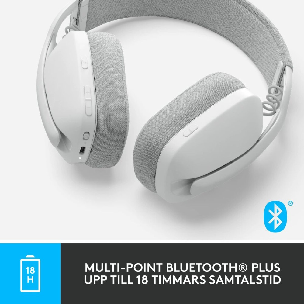 Casques avec Microphone Logitech Blanc