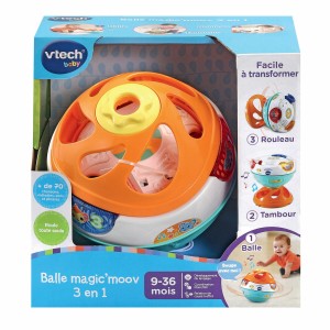 Jouet interactif pour bébé Vtech Baby Magic'Moov Ball 3 in 1