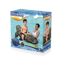 Bestway Gonflable Crocodile avec Poignées 193x94 cm +3 Ans Plage et Piscine 41478