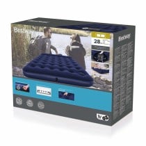 Bestway Doppelluftmatratze mit Fußpumpe 203x152x28 cm Aufblasbar und Camping 67226