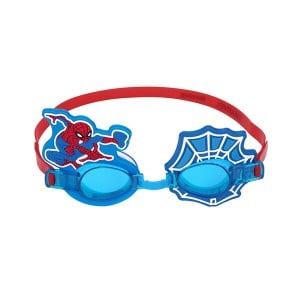 Bestway Spiderman Goggles de Natation Enfant Ceinture Silicone +3 Ans Plage et Piscine 98022