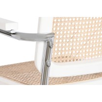 Floor chair DKD Home Decor White Silver Natural 65,5 x 62 x 79 cm