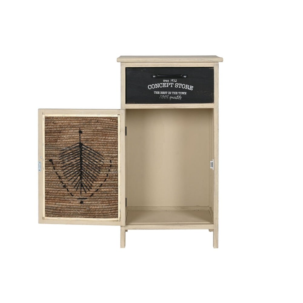 Schubladenschrank Home ESPRIT Schwarz natürlich Holz 40,5 x 29 x 73 cm