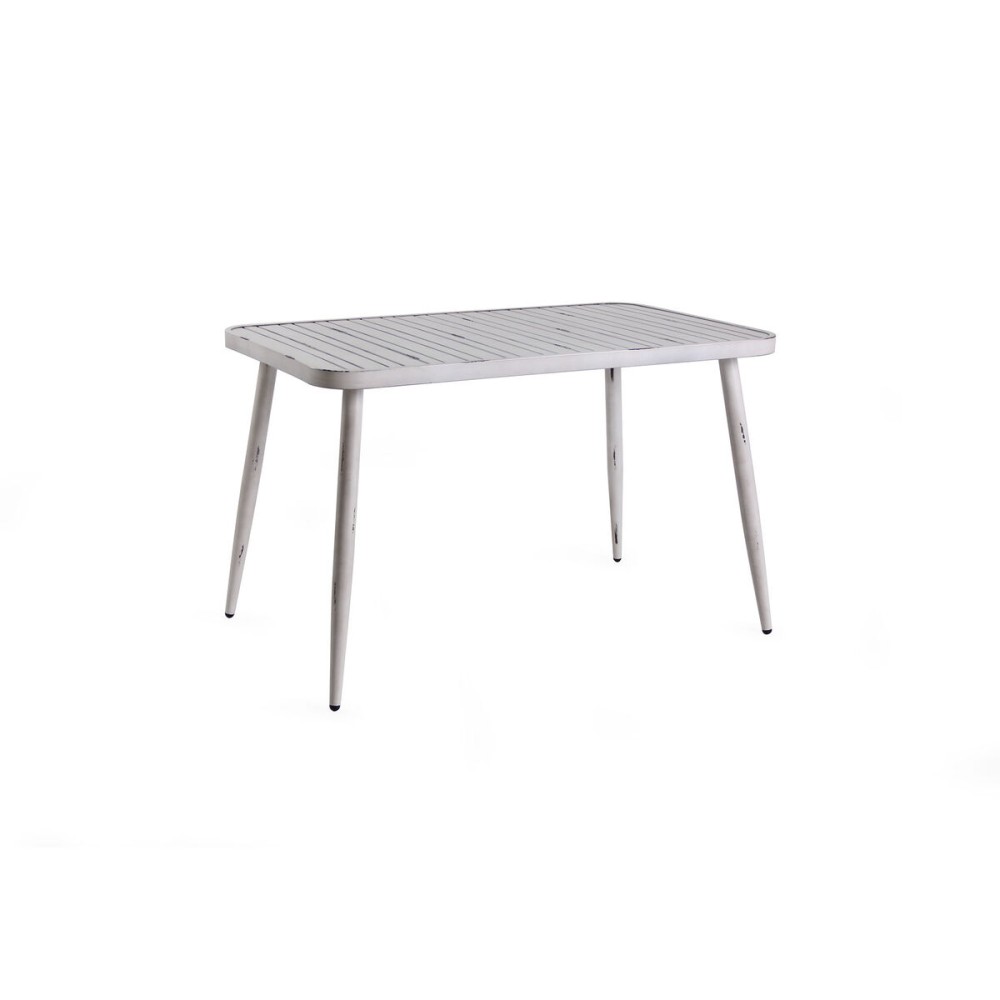 Table de Salle à Manger Home ESPRIT Blanc Aluminium 120 x 75 x 75 cm