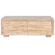 Table Basse Home ESPRIT Naturel Bois d'épicéa Bois MDF 130 x 70 x 46 cm