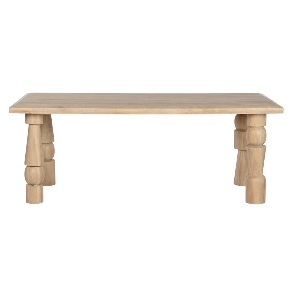 Table de Salle à Manger Home ESPRIT Naturel Bois de manguier 200 x 90 x 76 cm