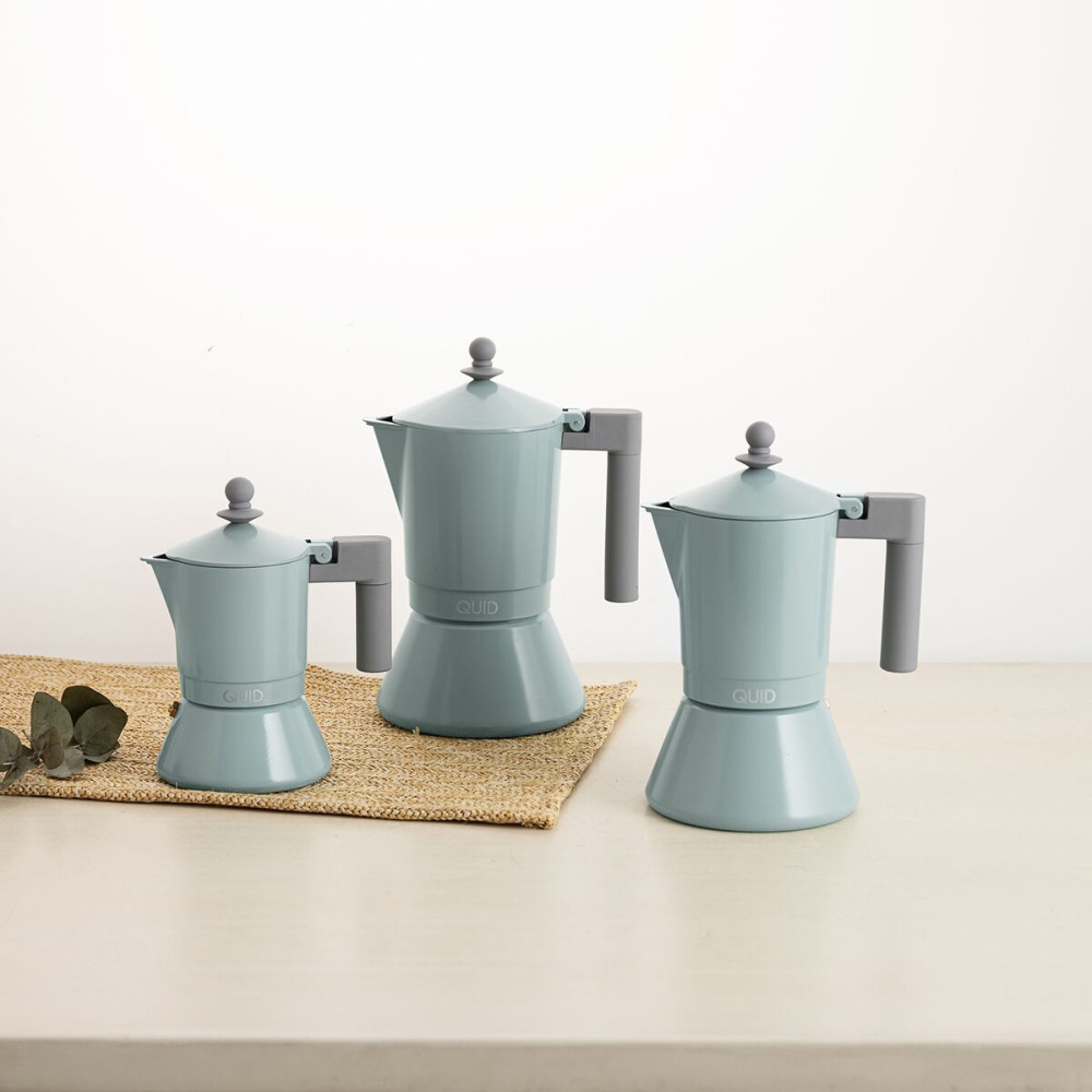 Cafetière Italienne Quid Ozon Vert Métal 9 Tasses