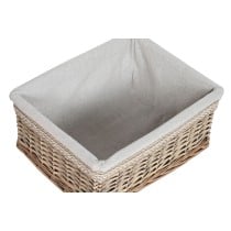 Korb für schmutzige Wäsche Home ESPRIT Beige natürlich korb Shabby Chic 47 x 35 x 55 cm 5 Stücke