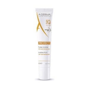 Sonnenschutzcreme für das Gesicht A-Derma Protect Fluide Invisible Spf 50 40 ml