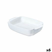 Plat à Gratin Pyrex Signature Blanc Céramique Rectangulaire 25 x 19 x 7 cm (6 Unités)