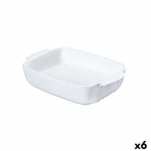 Kochschüssel Pyrex Signature Weiß aus Keramik rechteckig 25 x 19 x 7 cm (6 Stück)