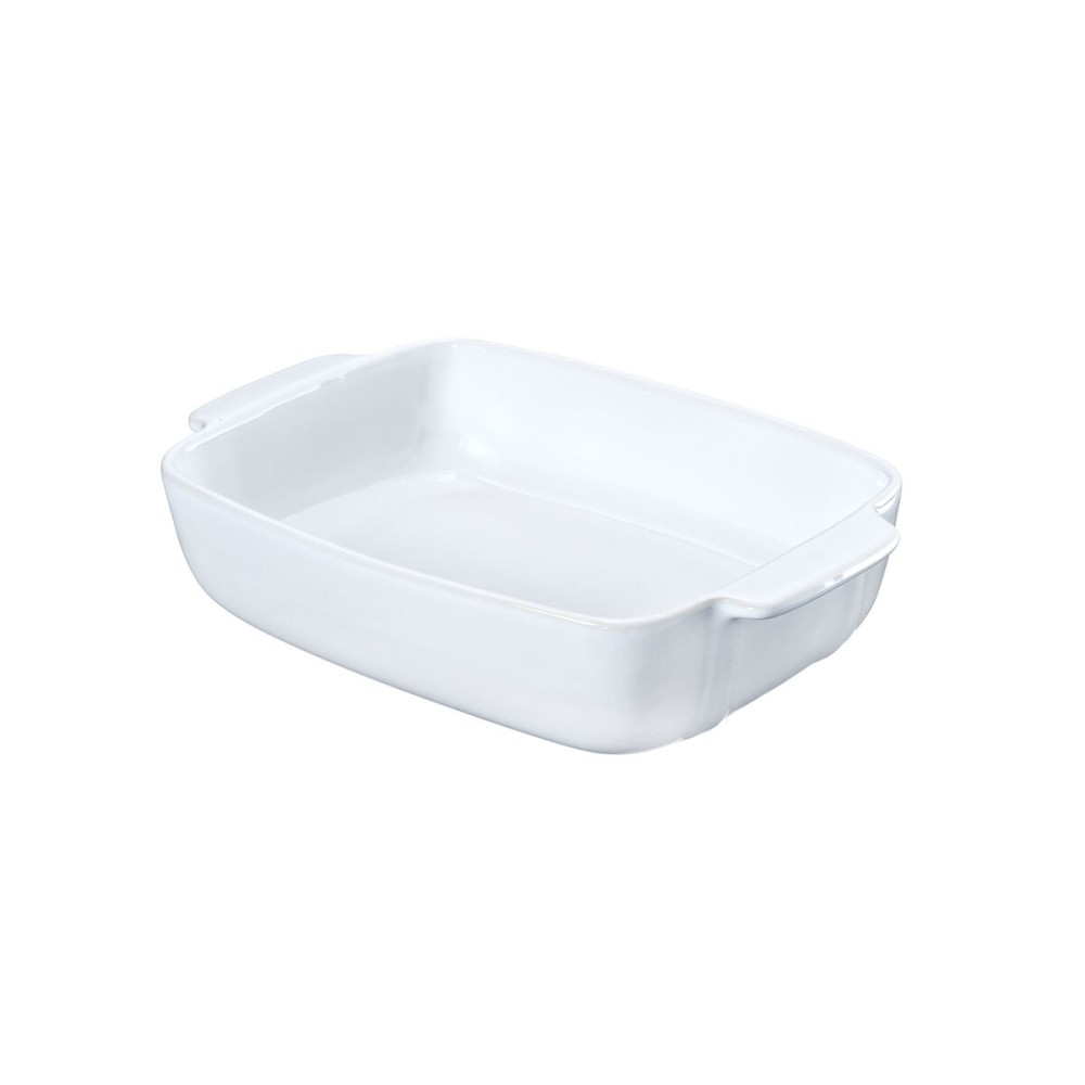 Serving Platter Pyrex Signature White Ceramic Rectangular 25 x 19 x 7 cm (6 Units)