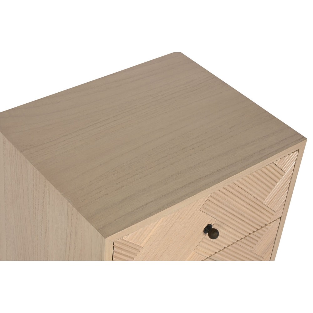 Table de Nuit Home ESPRIT Naturel Bois de paulownia Bois MDF 42 x 34 x 70 cm