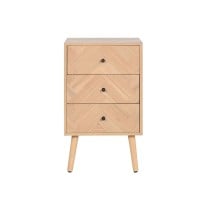 Table de Nuit Home ESPRIT Naturel Bois de paulownia Bois MDF 42 x 34 x 70 cm