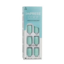 False nails Kiss imPRESS color Nº 008 Mint to Be (30 Units)