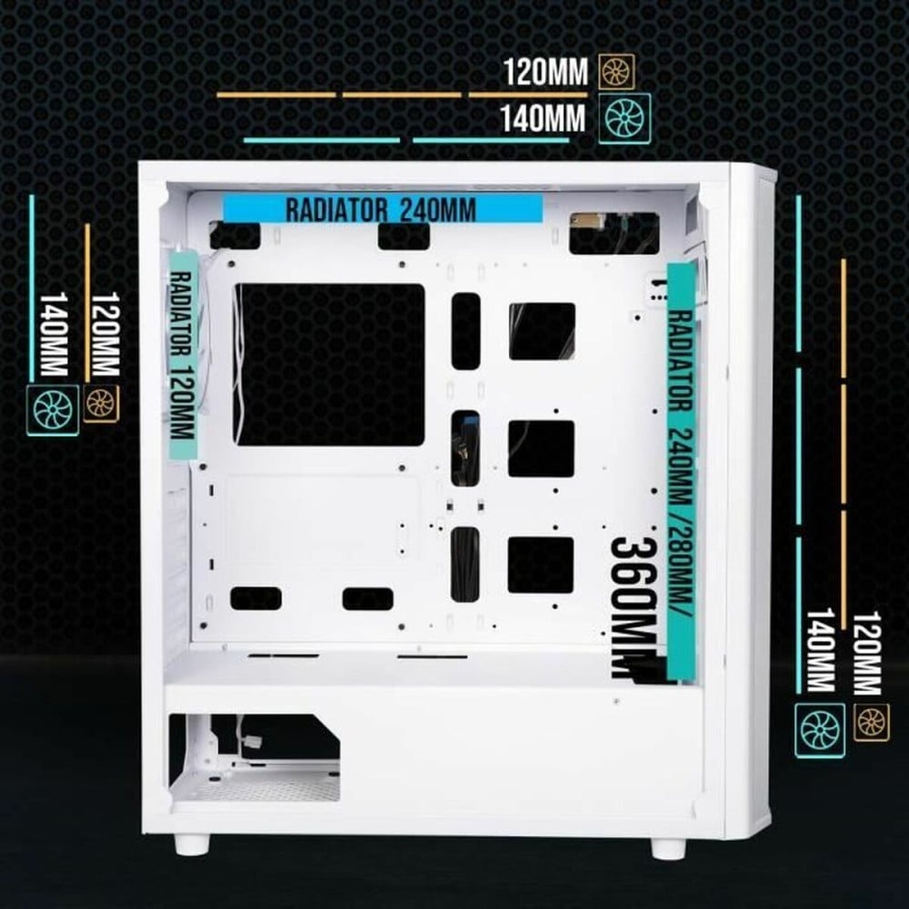 Boîtier ATX semi-tour BitFenix Blanc