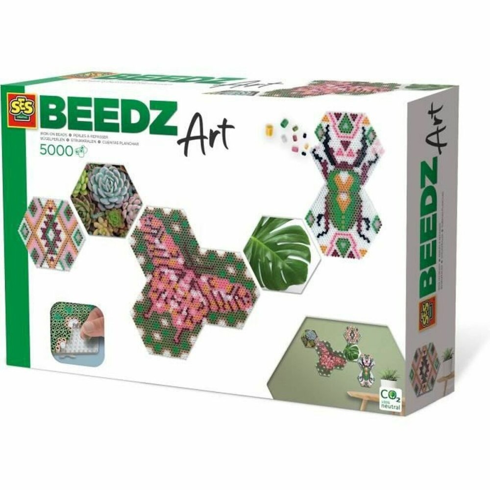 Mosaik SES Creative Beedz Art - Hex tiles Botánica (FR)